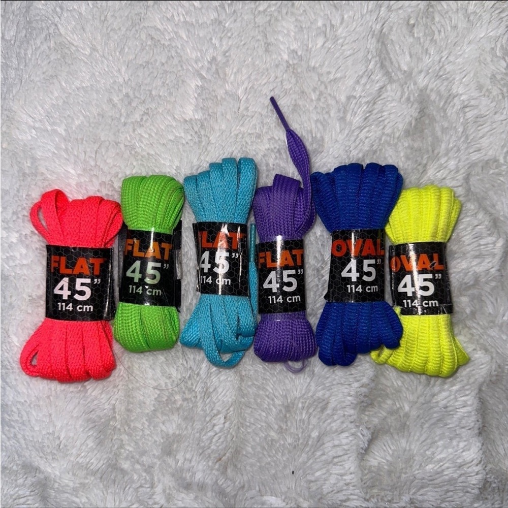 Six Color Shoelaces ($24 Value)